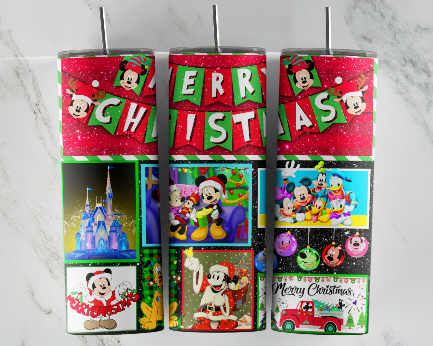 Mouse Christmas Banner Panels