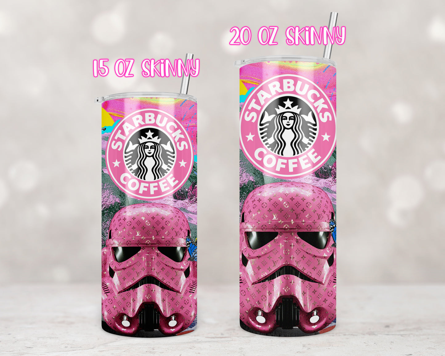 Pink Trooper Designer Inspired Coffee Design Transfers