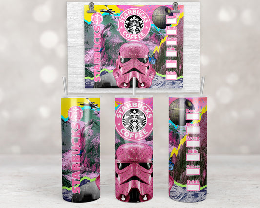 Pink Trooper Designer Inspired Coffee Design Transfers