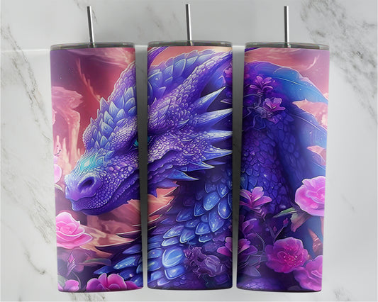 3D Purple Dragon