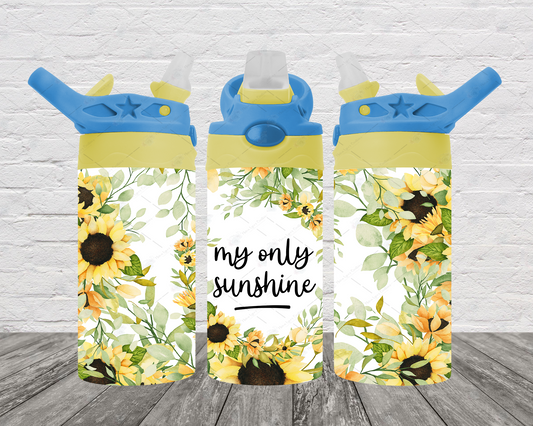 My Only Sunshine Sunflower Kids Tumbler Wrap