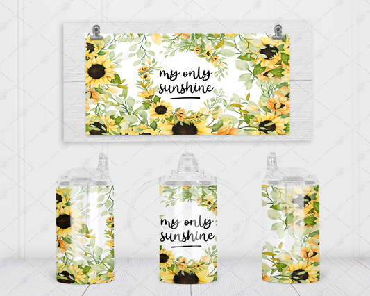 My Only Sunshine Sunflower Kids Tumbler Wrap