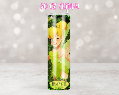 Animated Fairy Green Diamonds Design Transfers