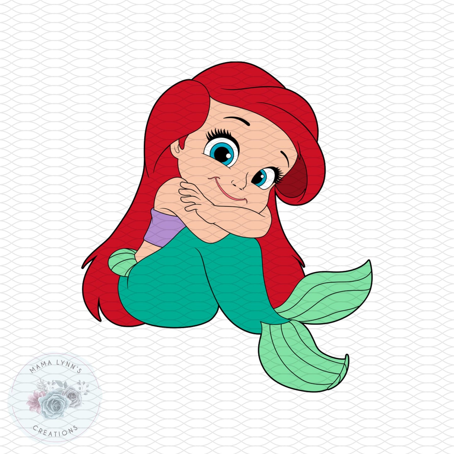 Baby Mermaid Htv Print