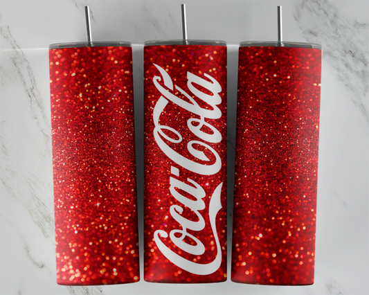 Coca Cola Glitter ready to press transfer