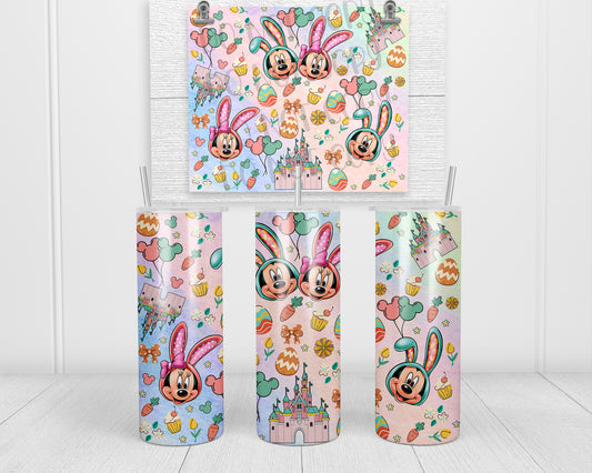 Easter Pastel Castle Friends Tumbler Transfers