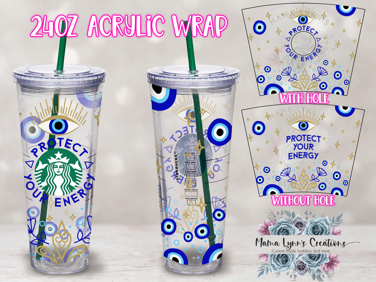 Protect Your Energy 24oz Acrylic Wrap