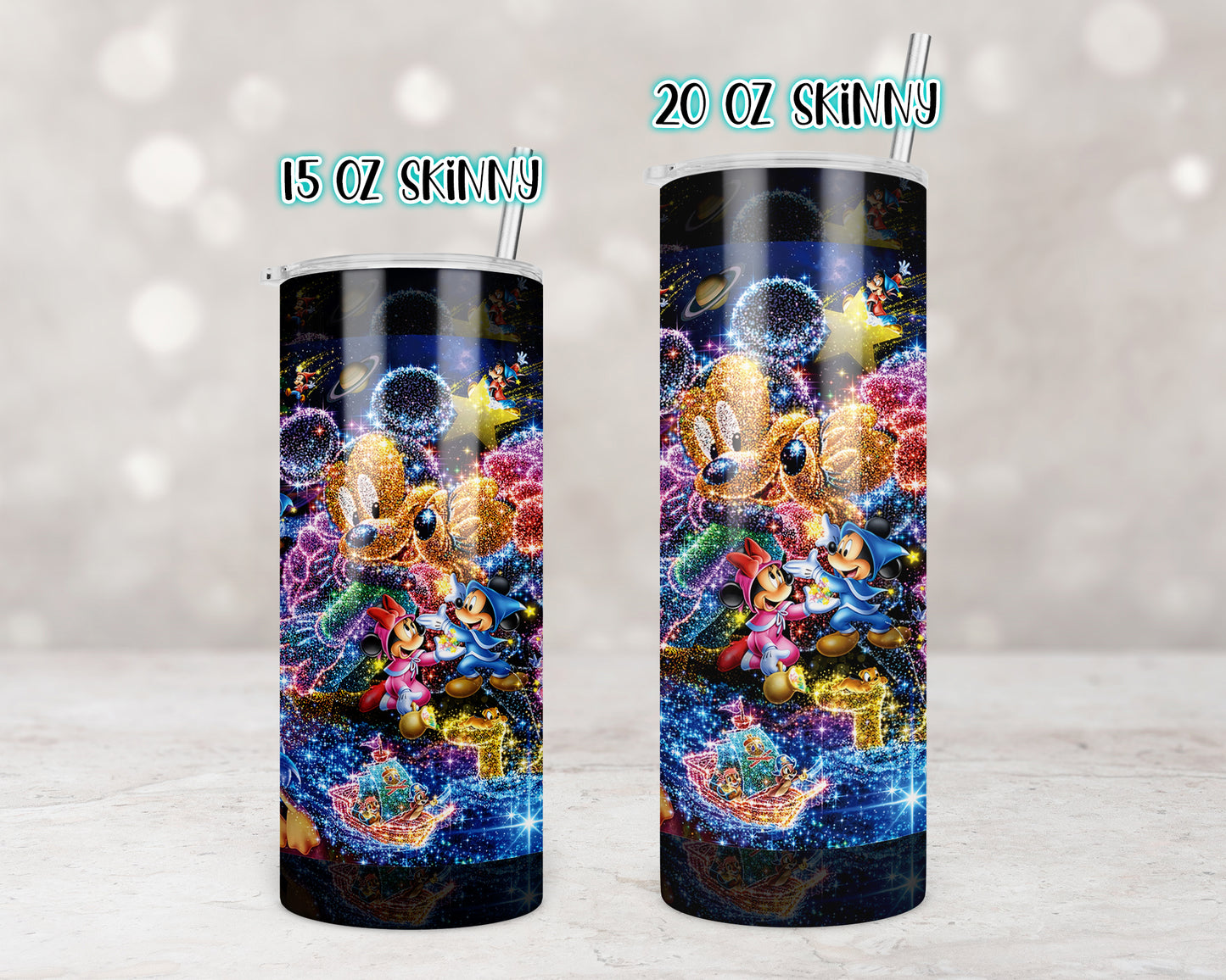 Magical Land Lights Tumbler Transfers