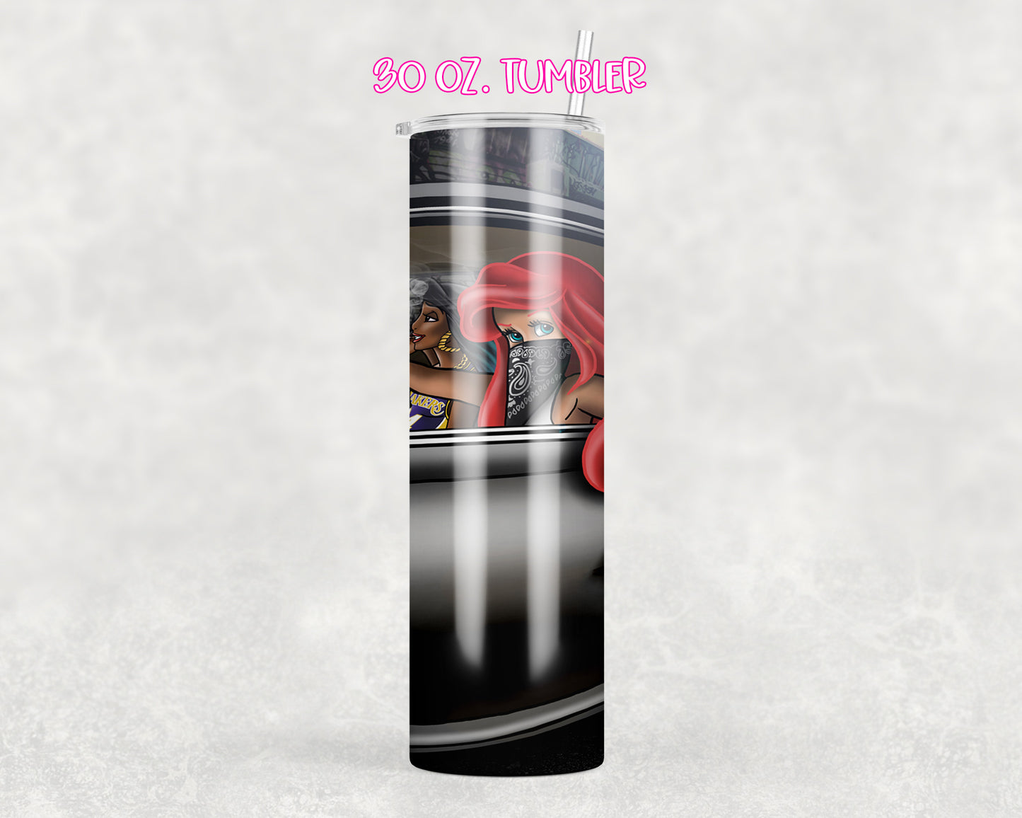 Lowrider Princess Tumbler Transfers