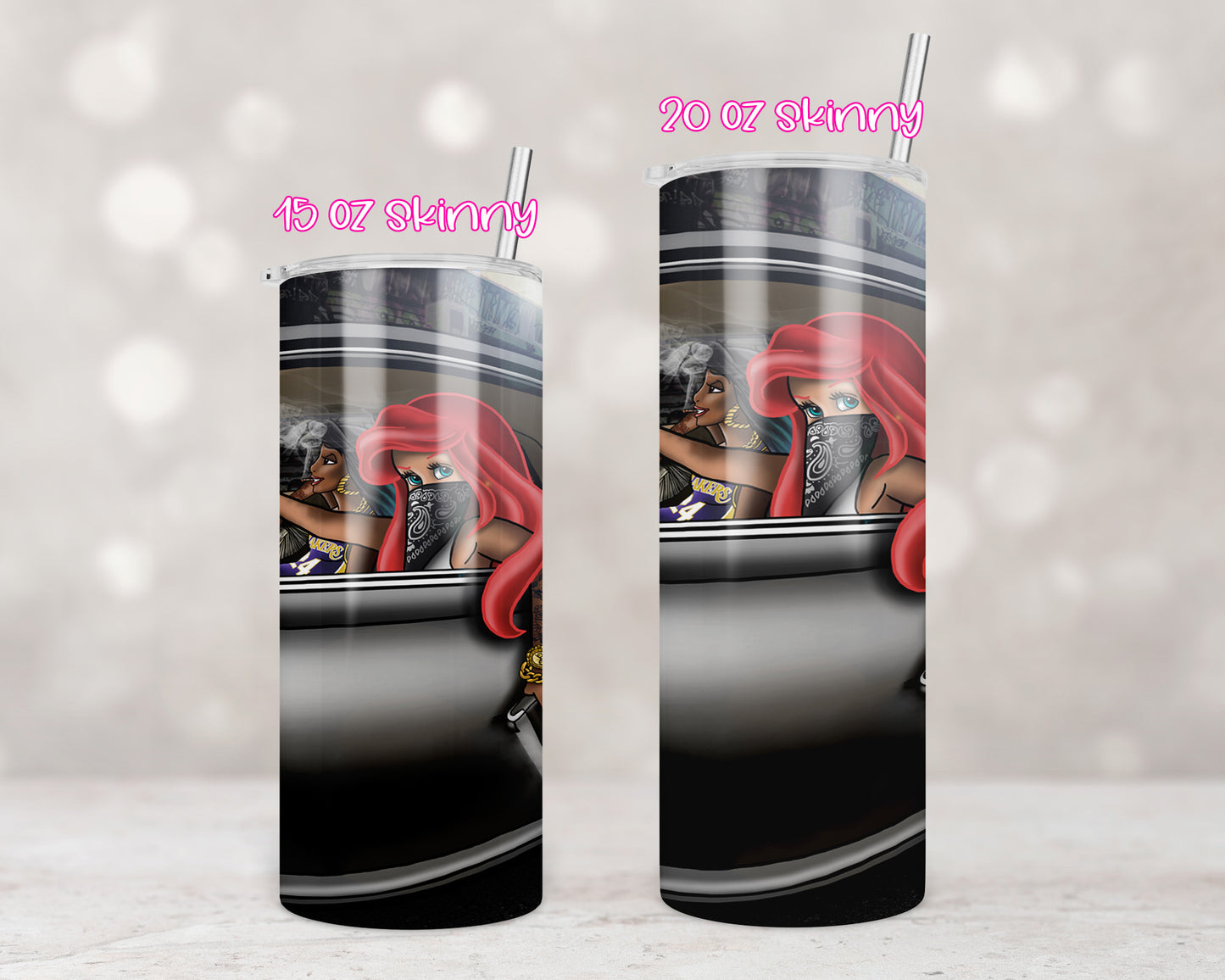 Lowrider Princess Tumbler Transfers