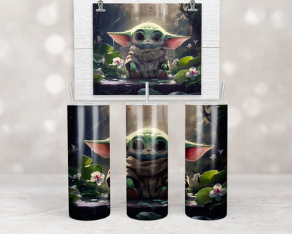 Floral Green Alien Design Transfers