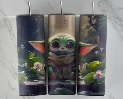 Floral Green Alien Design Transfers