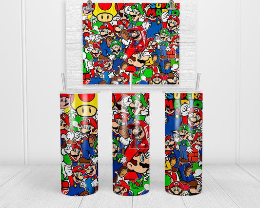 Multi Design Mario Tumbler Transfers