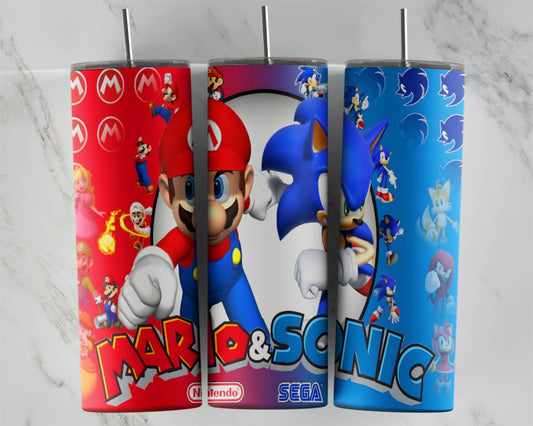 Video Game Duo Characters Tumbler Transfers