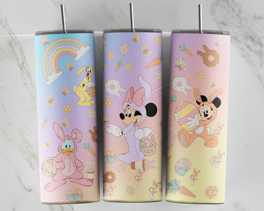 Easter Pastel Mouse Bunny Tumbler Transfers