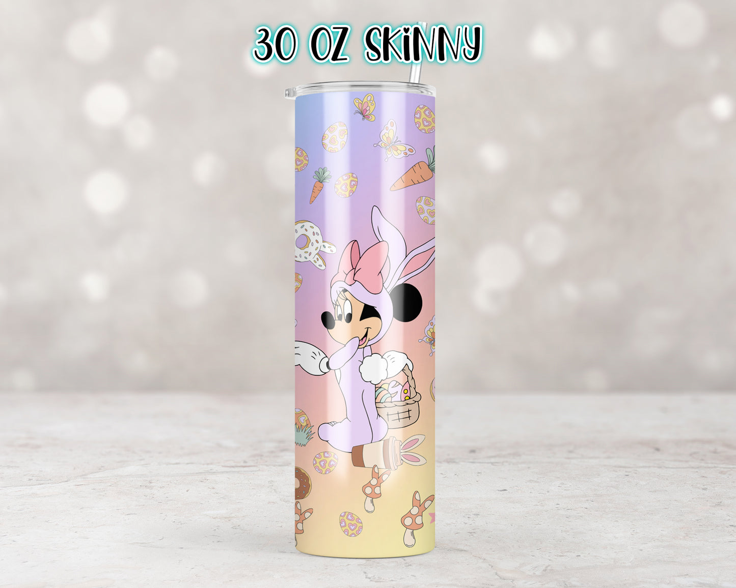 Easter Pastel Mouse Bunny Tumbler Transfers