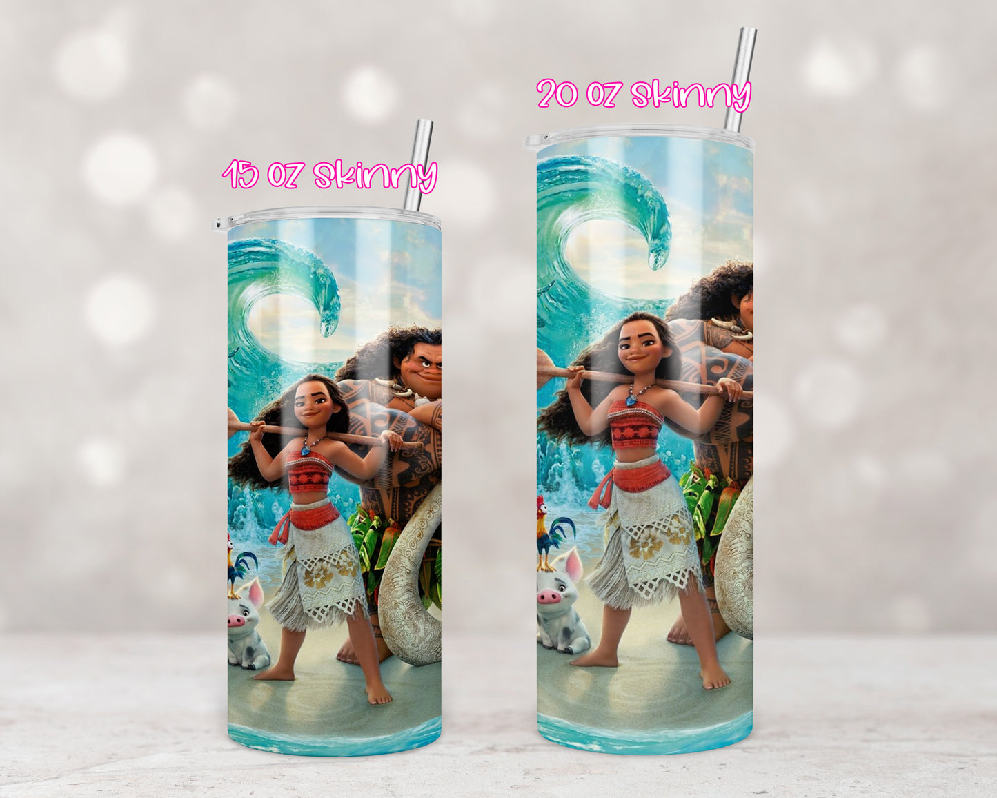 Island Princess and Friends Tumbler Transfers