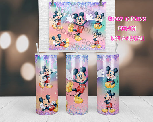 Pastel Mouse Tumbler Transfers