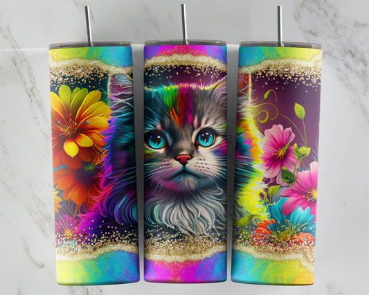 Rainbow Cat Tumbler Transfers