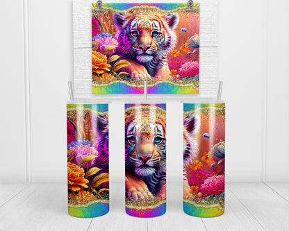 Rainbow Tiger Tumbler Transfers